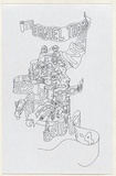 Artist: TYNDALL, Peter | Title: Greeting card: Christmas 1983 | Date: 1983 | Technique: lineblock; pen and ink