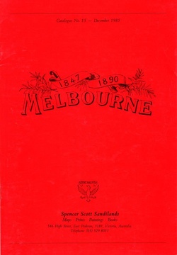 Title: Catalogue no. 15 Melbourne 1847-1890.