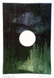 Artist: SHEARER, Mitzi | Title: not titled | Date: 1979 | Technique: etching, 2nd cut printed as monotype in colour, from one  plate