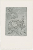 Artist: WALKER, Murray | Title: A theatrical prompters box. | Date: 1973 | Technique: softground-etching, printed in black ink, from one plate