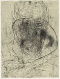Artist: PARR, Mike | Title: not titled. | Date: 1995 | Technique: etching, printed in black ink, from two plates