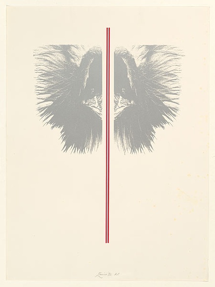 Artist: b'EWINS, Rod' | Title: b'not titled [sand patterns].' | Date: 1972 | Technique: b'photo-screenprint and embossing'