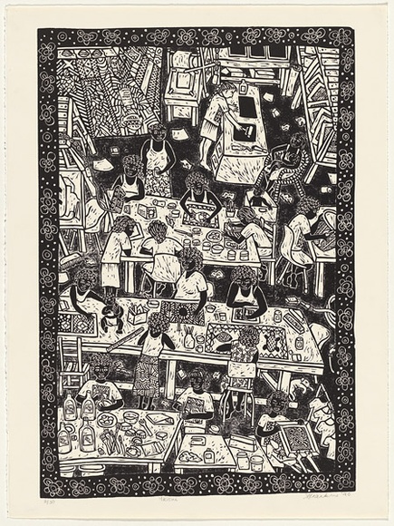 Artist: b'Franklin, Annie.' | Title: b'Yikikini.' | Date: 1990