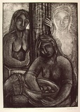 Artist: Harding, Richard. | Title: Brideship | Date: 1988 | Technique: etching, printed in black ink, from one stone
