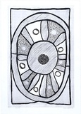 Artist: Wonaeamirri, Pedro. | Title: Kulama [blue state] | Date: 2000, February | Technique: etching, printed in black ink, from one plate | Copyright: © Pedro Wonaeamirri, Jilamara Arts and Craft