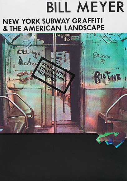 Artist: b'MEYER, Bill' | Title: b'Bill Meyer/New York subway/and the American landscape' | Date: 1974 | Technique: b'screenprint, printed in colour, from five screens and four stencils' | Copyright: b'\xc2\xa9 Bill Meyer' Artist: b'MEYER, Bill' | Title: b'Bill Meyer/New York subway/and the American landscape' | Date: 1974 | Technique: b'screenprint, printed in colour, from five screens and four stencils' | Copyright: b'\xc2\xa9 Bill Meyer'