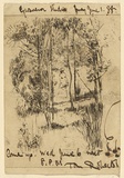 Artist: ROBERTS, Tom | Title: A summer morning tiff. | Date: 1886 | Technique: etching, printed in brown ink, from one plate