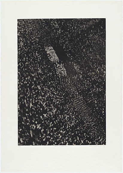 Artist: b'MADDOCK, Bea' | Title: b'Cast a shadow' | Date: 1972 | Technique: b'photo-etching and aquatint, printed in black ink, from one zinc plate' Artist: b'MADDOCK, Bea' | Title: b'Cast a shadow' | Date: 1972 | Technique: b'photo-etching and aquatint, printed in black ink, from one zinc plate'