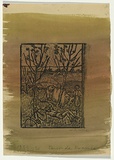 Artist: Groblicka, Lidia | Title: Tour de France | Date: 1955-56 | Technique: woodcut, printed in black ink, from one block