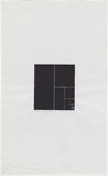 Artist: Carchesio, Eugene. | Title: Eternal mystery print [2]. | Date: 1993 | Technique: woodcut, printed in black ink, from one block