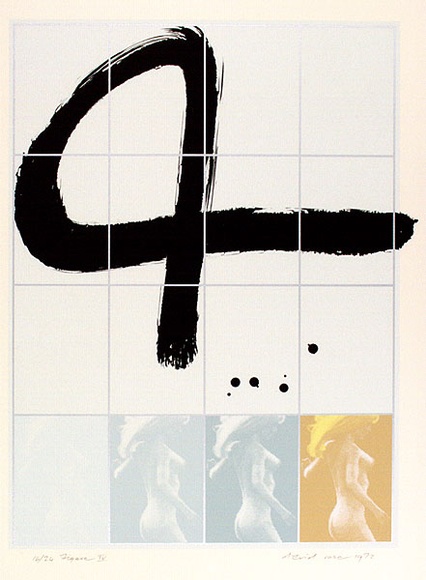 Artist: b'Rose, David.' | Title: b'Figure IV' | Date: 1972 | Technique: b'screenprint, printed in colour, from multiple stencils' Artist: b'Rose, David.' | Title: b'Figure IV' | Date: 1972 | Technique: b'screenprint, printed in colour, from multiple stencils'