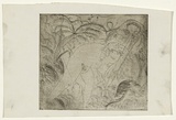 Artist: BOYD, Arthur | Title: not titled  [Nude and serpent with ferns]. | Date: 1960-70 | Technique: etching, printed in black ink, from one plate | Copyright: Reproduced with permission of Bundanon Trust