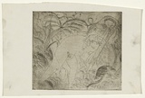 Artist: BOYD, Arthur | Title: not titled  [Nude and serpent with ferns]. | Date: 1960-70 | Technique: etching, printed in black ink, from one plate | Copyright: Reproduced with permission of Bundanon Trust