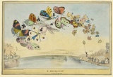 Title: E-migration or a flight of fair game. | Date: 1832 | Technique: lithograph, printed in black ink, from one stone; hand-coloured