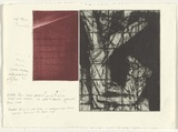 Artist: Pratt, John. | Title: Incline | Date: 30 March 1998 | Technique: etching and aquatint, printed in black and red ink, from two zinc plates