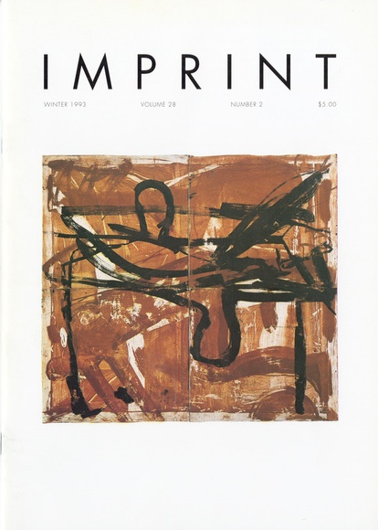 Artist: b'PRINT COUNCIL OF AUSTRALIA' | Title: b'Periodical | Imprint. Melbourne: Print Council of Australia, vol. 28, no. 2, 1993' | Date: 1993 Artist: b'PRINT COUNCIL OF AUSTRALIA' | Title: b'Periodical | Imprint. Melbourne: Print Council of Australia, vol. 28, no. 2, 1993' | Date: 1993