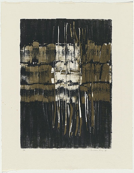 Artist: b'King, Grahame.' | Title: b'Tribal image' | Date: 1965 | Technique: b'lithograph'