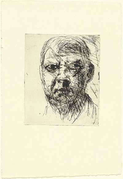 Artist: b'BOYD, Arthur' | Title: b'Self portrait.' | Date: (1962-63) | Technique: b'etching, printed in black ink, from one plate' | Copyright: b'Reproduced with permission of Bundanon Trust' Artist: b'BOYD, Arthur' | Title: b'Self portrait.' | Date: (1962-63) | Technique: b'etching, printed in black ink, from one plate' | Copyright: b'Reproduced with permission of Bundanon Trust'