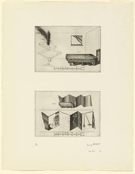 Artist: b'BALDESSIN, George' | Title: b'According to des Esseintes 1.' | Date: 1976 | Technique: b'etching and aquatints, printed in black ink, each from one plate' | Copyright: b'Courtesy of the artist' Artist: b'BALDESSIN, George' | Title: b'According to des Esseintes 1.' | Date: 1976 | Technique: b'etching and aquatints, printed in black ink, each from one plate' | Copyright: b'Courtesy of the artist'
