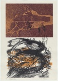 Artist: b'MEYER, Bill' | Title: b'Vertiginous Gap' | Date: 1980 | Technique: b'screenprint, printed in five colours, from multiple screens' | Copyright: b'\xc2\xa9 Bill Meyer'