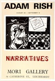 Artist: Rish, Adam. | Title: Adam Rish narratives... Mori Gallery... Leichhardt. | Date: 1986 | Technique: screenprint, printed in colour, from multiple stencils