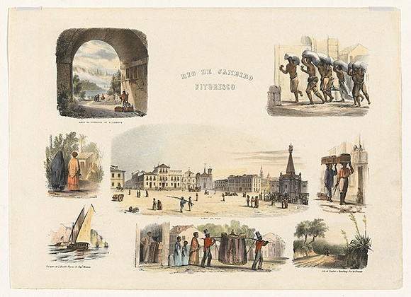 Artist: b'Buvelot, Louis.' | Title: b'Rio de Janeiro pitoresco.' | Date: 1842-43 | Technique: b'lithograph, printed in colour, from multiple stones: additional hand-colouring' Artist: b'Buvelot, Louis.' | Title: b'Rio de Janeiro pitoresco.' | Date: 1842-43 | Technique: b'lithograph, printed in colour, from multiple stones: additional hand-colouring'