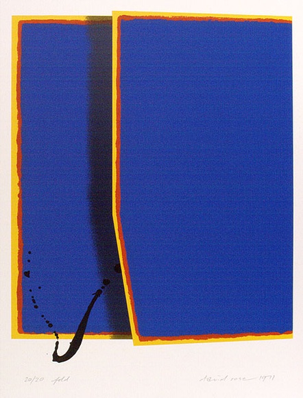 Artist: b'Rose, David.' | Title: b'Fold' | Date: 1971 | Technique: b'screenprint, printed in colour, from five stencils'