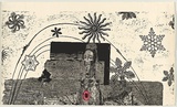 Artist: SHIMMEN, Heather | Title: She can skip | Date: 2002 | Technique: linocut | Copyright: © Heather Shimmen
