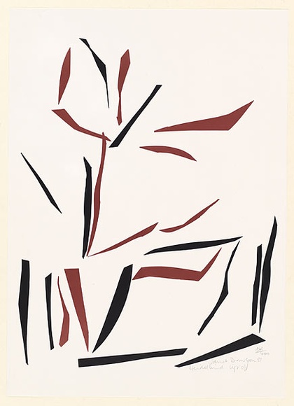 Artist: b'Dawson, Janet.' | Title: b'Heidelbird liftoff.' | Date: 1981 | Technique: b'lithograph, printed in colour, from two plates' | Copyright: b'\xc2\xa9 Janet Dawson. Licensed by VISCOPY, Australia' Artist: b'Dawson, Janet.' | Title: b'Heidelbird liftoff.' | Date: 1981 | Technique: b'lithograph, printed in colour, from two plates' | Copyright: b'\xc2\xa9 Janet Dawson. Licensed by VISCOPY, Australia'