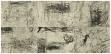 Artist: PARR, Mike | Title: Eye to eye (The 'Rembrandt' Self portrait). | Date: 1989 | Technique: drypoint, printed in black ink, from one copper plate