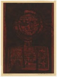 Artist: HANRAHAN, Barbara | Title: Sun and stars | Date: 1964 | Technique: etching, aquatint, printed in colour from one  plate