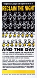 Artist: Ruby Green House. | Title: Reclaim the Night and Day | Date: 1991 | Technique: offset-lithograph, printed in colour, from two process plates