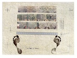 Artist: b'WICKS, Arthur' | Title: b'4 steps 3 times' | Date: 1978 | Technique: b'screenprint; coloured zerox'