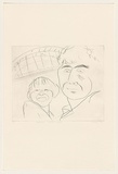 Title: Sydney 2 - Nicole and Ross | Date: 1982 | Technique: drypoint, printed in black ink, from one perspex plate