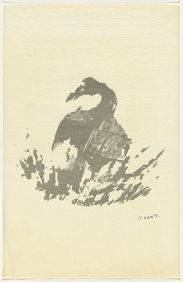 Artist: b'Cant, James.' | Title: b'Grey goose.' | Date: 1973 | Technique: b'screenprint, printed in grey ink, from one stencil'