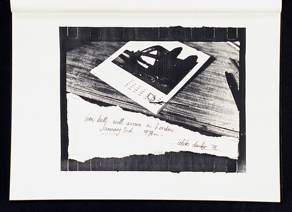 Artist: b'Danko, Aleks.' | Title: b'Ian Bell will arrive in London, January 3rd 1974.' | Date: 1974 | Technique: b'photocopy' Artist: b'Danko, Aleks.' | Title: b'Ian Bell will arrive in London, January 3rd 1974.' | Date: 1974 | Technique: b'photocopy'