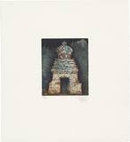 Artist: SCHMEISSER, Jorg | Title: Chorten | Date: 1985 | Technique: etching and aquatint, printed in colour from two plates | Copyright: © Jörg Schmeisser