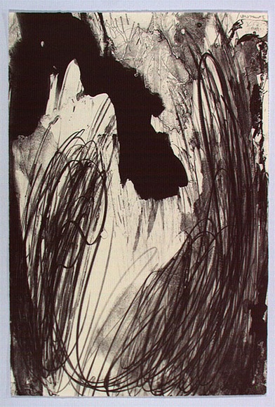Artist: b'Koch-Sanders, Donny.' | Title: b'not titled #1' | Date: 1989 | Technique: b'tuche and crayon lithograph, printed in black ink, from one stone' Artist: b'Koch-Sanders, Donny.' | Title: b'not titled #1' | Date: 1989 | Technique: b'tuche and crayon lithograph, printed in black ink, from one stone'