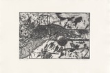 Artist: MEYER, Bill | Title: Bio gap | Date: 1982 | Technique: etching, aquatint and drypoint, printed in blue-black ink, from one zinc plate | Copyright: © Bill Meyer