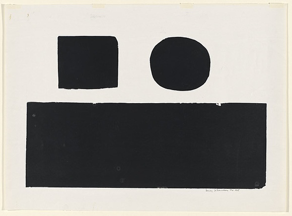 Artist: b'Salkauskas, Henry.' | Title: b'not titled' | Date: 1965 | Technique: b'screenprint, printed in black ink, from one stencil' | Copyright: b'\xc2\xa9 Eva Kubbos' Artist: b'Salkauskas, Henry.' | Title: b'not titled' | Date: 1965 | Technique: b'screenprint, printed in black ink, from one stencil' | Copyright: b'\xc2\xa9 Eva Kubbos'