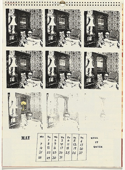 Artist: b'Hurle, Andrew.' | Title: b'May' | Date: 1984 | Technique: b'screenprint, printed in colour, from multiple stencils' Artist: b'Hurle, Andrew.' | Title: b'May' | Date: 1984 | Technique: b'screenprint, printed in colour, from multiple stencils'