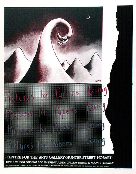 Artist: b'ARNOLD, Raymond' | Title: b'Pictures for papers, Leunig.' | Date: 1986 | Technique: b'screenprint, printed in colour, from four stencils' Artist: b'ARNOLD, Raymond' | Title: b'Pictures for papers, Leunig.' | Date: 1986 | Technique: b'screenprint, printed in colour, from four stencils'