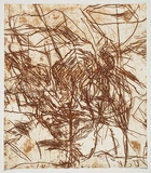 Artist: PARR, Mike | Title: Alphabet/Haemorrhage. | Date: 1992-93 | Technique: etching, printed in red ochre ink, from one plate