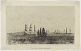 Artist: Montefiore, Eliezer Levi. | Title: The Rip, Port Phillip Heads. | Date: 1868 | Technique: etching and aquatint, printed in black ink with plate-tone, from one copper plate