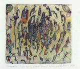 Artist: b'Shearer, Mitzi.' | Title: b'Once upon a time' | Date: 1979-83 | Technique: b'etching, printed in black ink, from one plate, hand-coloured'