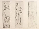 Artist: b'Shearer, Mitzi.' | Title: b'not titled' | Date: 1980 | Technique: b'etching, printed in black ink with plate-tone, from three  plates'