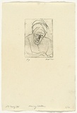 Artist: b'WALKER, Murray' | Title: b'Old Daisy [e]' | Date: 1962 | Technique: b'drypoint, printed in black ink, from one plate'