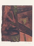 Artist: MEYER, Bill | Title: What's she thinking of? | Date: 1981 | Technique: screenprint, printed four colours, from three screens (photo-indirect with half-tone and open block-out) | Copyright: © Bill Meyer