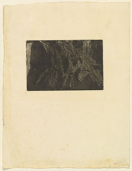 Artist: b'Halpern, Stacha.' | Title: b'not titled [Abstraction]' | Date: (1955-58) | Technique: b'etching and aquatint, printed in black ink, from one plate'