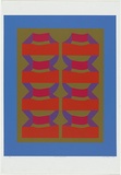 Artist: Hardy, Cecil. | Title: Cantle structure | Date: 1970 | Technique: screenprint, printed in colour, from five stencils